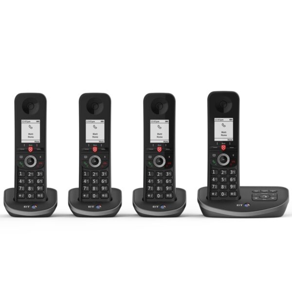 BT Advanced Nuisance Call Blocker Cordless Phone - Quad Handsets