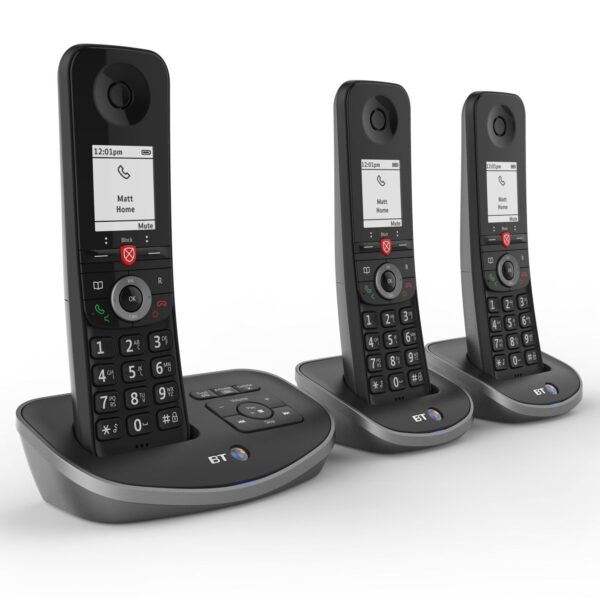 BT Advanced Nuisance Call Blocker Cordless Phone - Trio Handsets - Image 3