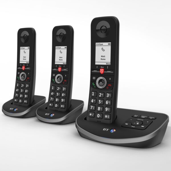 BT Advanced Nuisance Call Blocker Cordless Phone - Trio Handsets - Image 4